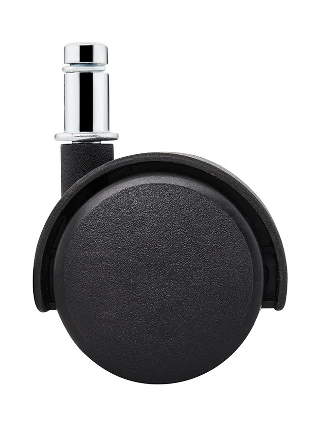 BMB tools 2inch 4-Piece Black Splint Casters with 10x35mm Insert Rod - 25kg Load Capacity (100kg Total) Non-Marking Nylon Wheels for Office Chairs, Cabinets, Storage Racks, Light Workbenches - Image 3